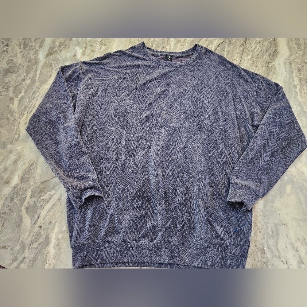 Athleta Gray Long Sleeve TENCEL Blend Pullover Top Size Small